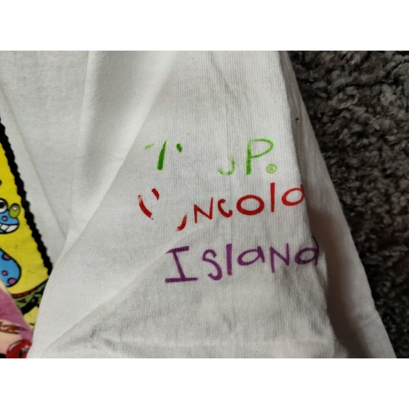 VTG 7 Up SS Uncola T Shirt Large White Surf Beach Graphic Single Stitch 90s - Picture 4 of 9